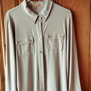 Ellen Tracy button down long sleeve shirt